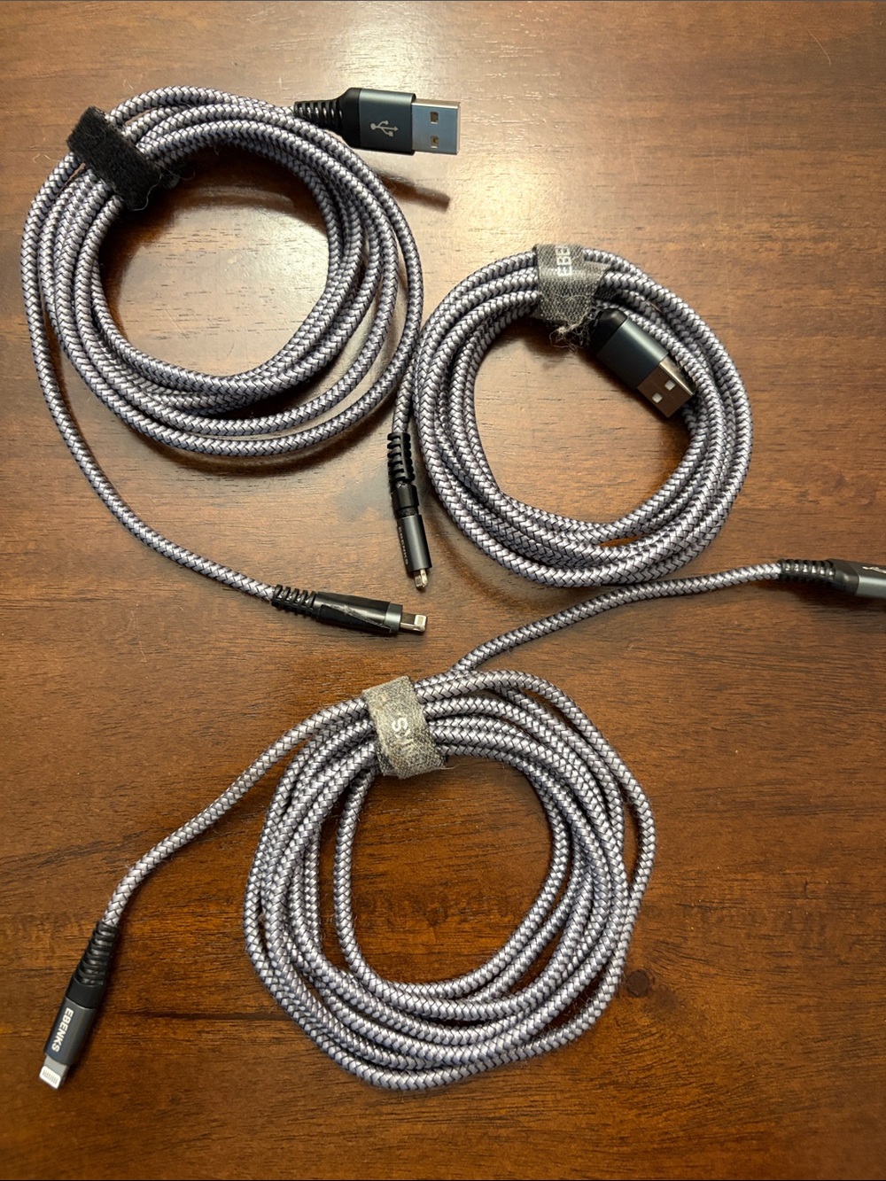 Braided USB-C Charging Cables - Gray for Iphone